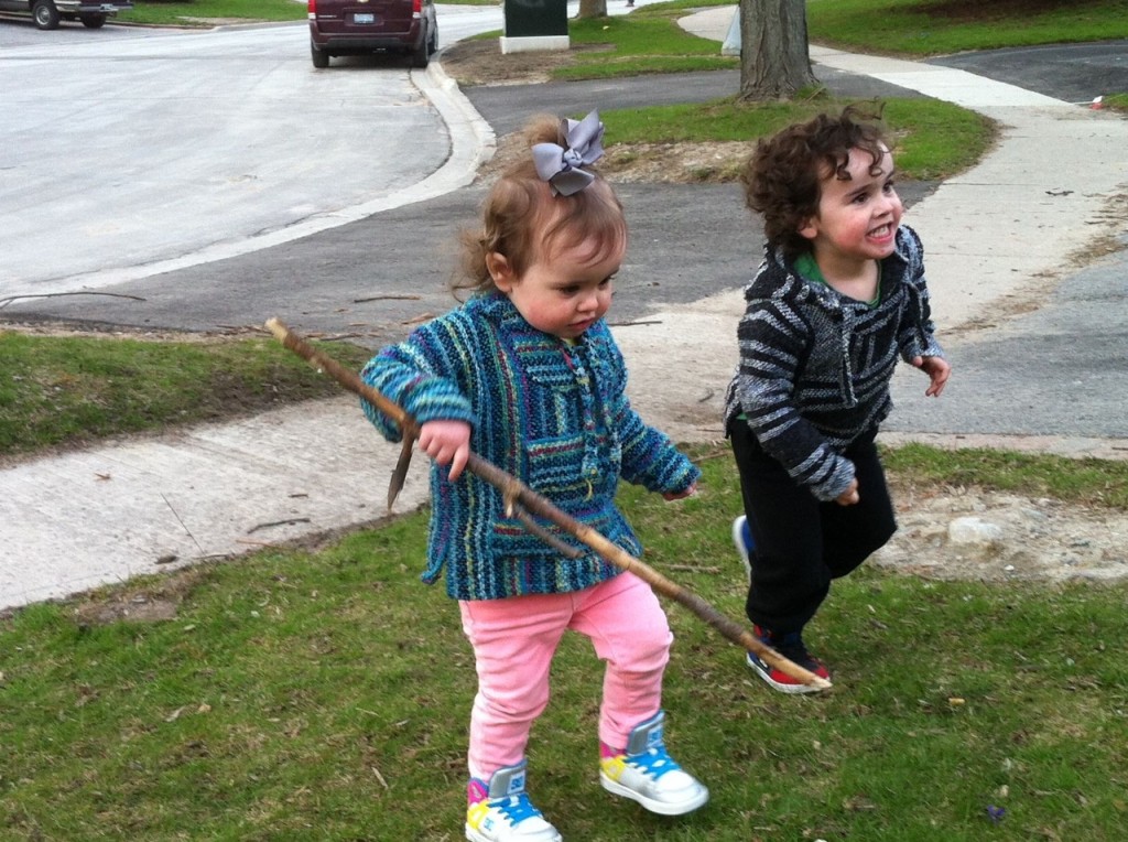 kids playing outside