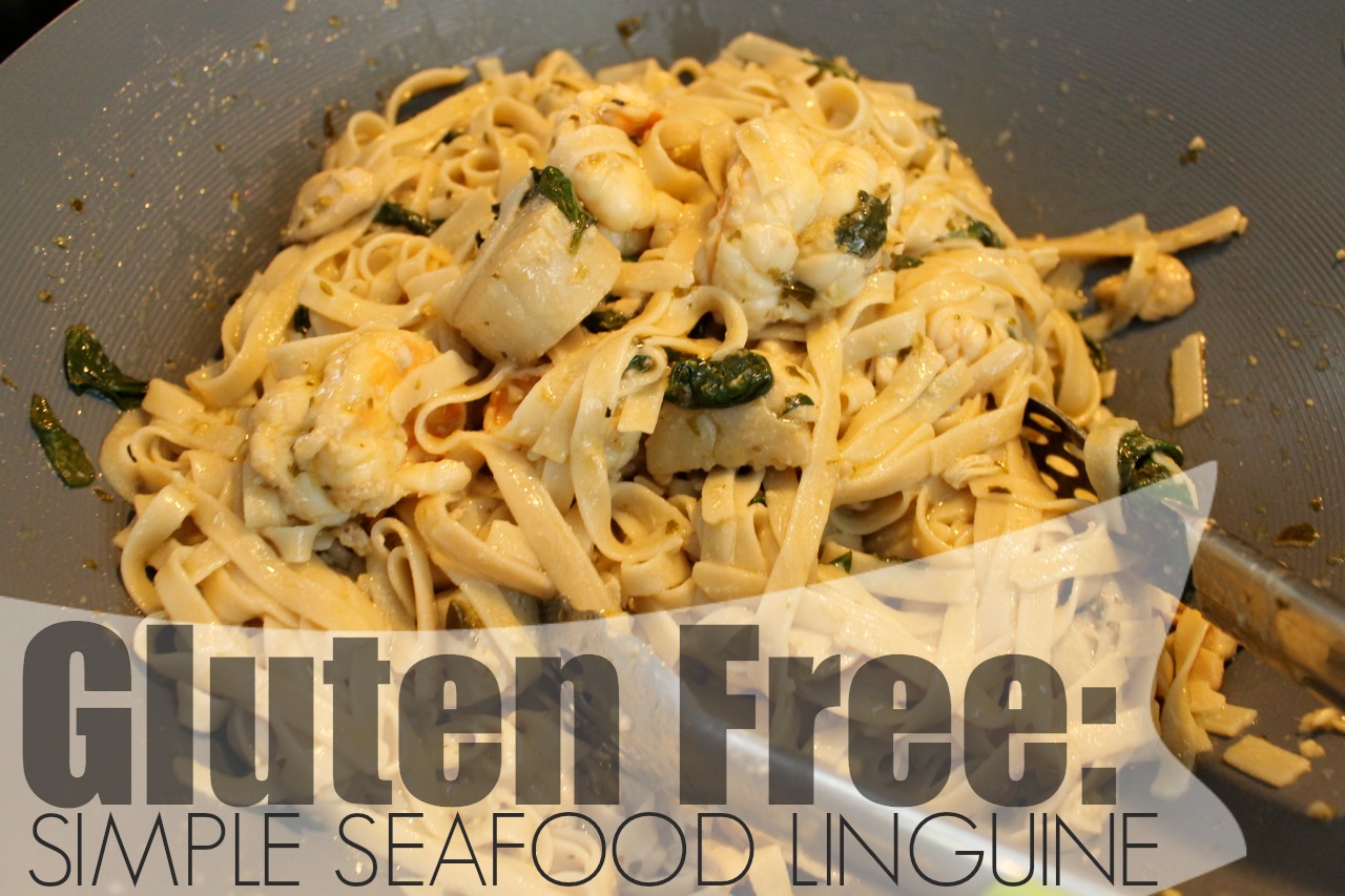 Gluten Free Pasta Dish: Lemon, Lime & Garlic Seafood Linguine