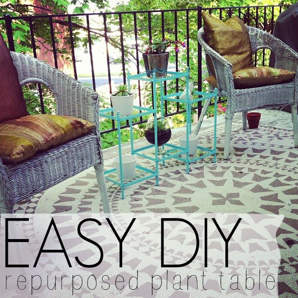 Easy DIY: Repurposed Plant Table